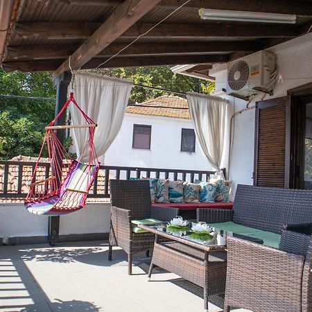Maries Thasos Stone Villa Bagian luar foto